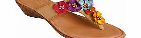 Lotus Flower Toe-Post Sandals