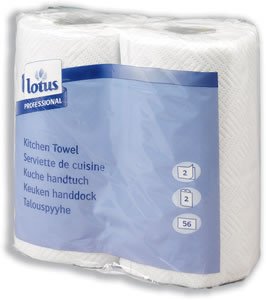 Lotus Kitchen Towels Recycled 2-ply 220x229mm