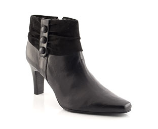 Lotus Leather Ankle Boot