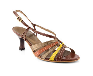 Lotus Leather Strappy Sandal