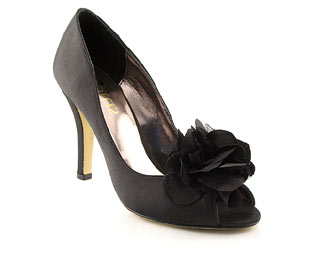 Lotus Satin Peep Toe Court Shoe