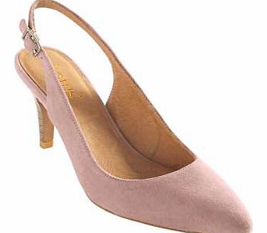 Lotus Suede Slingback Court Shoes