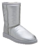 Lotus Ugg Classic Short Boot Silver - 5 Uk