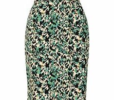 Louche Larry abstract print pencil skirt