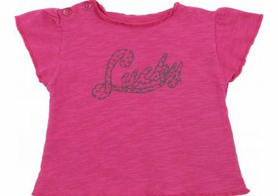 Louis Louise Baby Lucky T-shirt Fuchsia `3 months