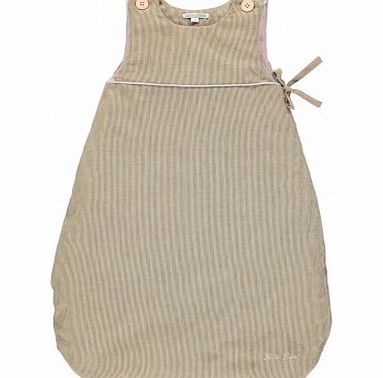 Louis Louise Balloon striped romper suit - pink and black