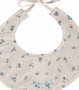 Louis Louise Bubble blue flowers bib `One size