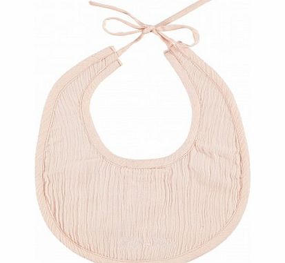 Louis Louise Bubble cotton crepe bib - pale pink `One size
