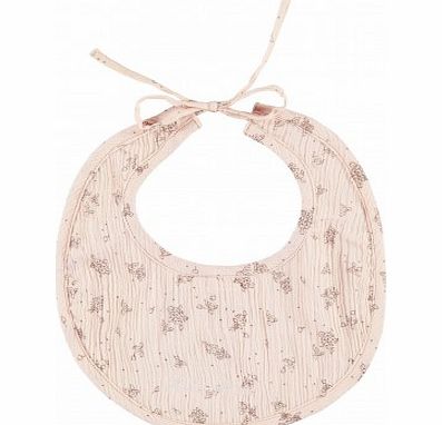 Louis Louise Bubble pale pink flowers bib `One size