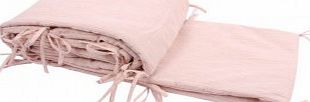Louis Louise Elf cotton crepe cot bumper - pale pink `One size