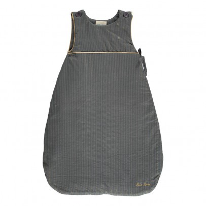 Louis Louise Gold Striped Balloon Baby Sleeping Bag Charcoal