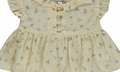 Louis Louise Vivi Flowers Blouse Yellow `3 months,6 months,12