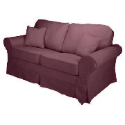 Loose Cover For Sofa Bed, Aubergine
