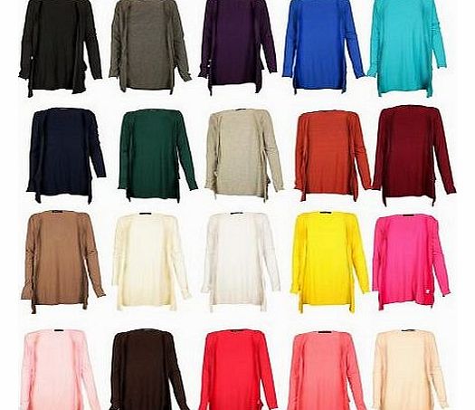 Ladies Long Sleeve Designer Boyfriend Open Pocket Cardigan Top 8-14 Coral M/L
