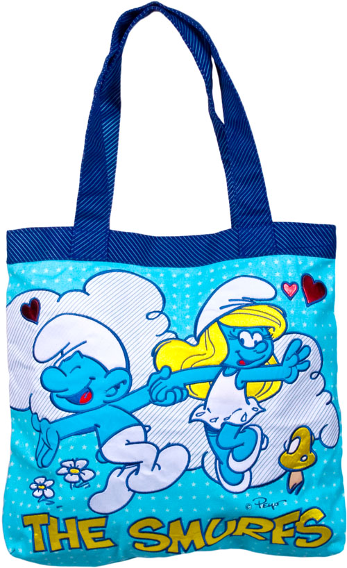 Smurfs Tote Bag from Loungefly