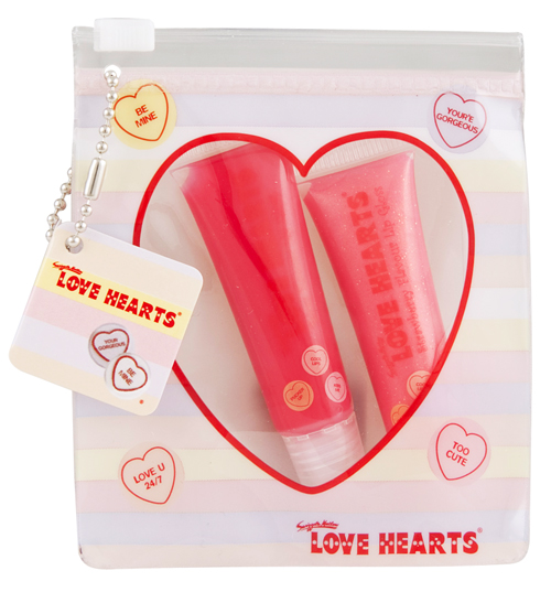 LOVE Hearts Lip Gloss Tube Set