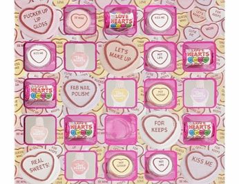 LOVE Hearts Nail Polish Lip Gloss and Sweets