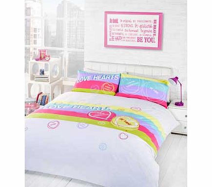 Love Hearts Youre Gorgeous Duvet Cover Set -