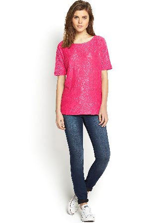 Rose Burnout T-Shirt