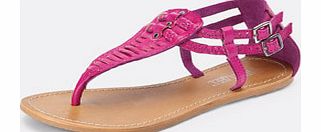 Love label Sarandon Plait Toe Post Sandals