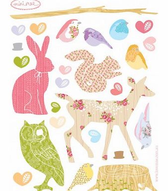 Love Mae Mini forest animals - girl `One size