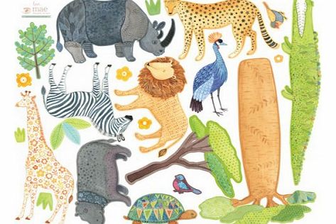 Love Mae Safari Stickers `One size