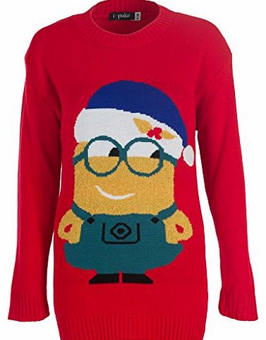 Love My Fashions Kids Boys Girls Dave Minion Christmas Jumper