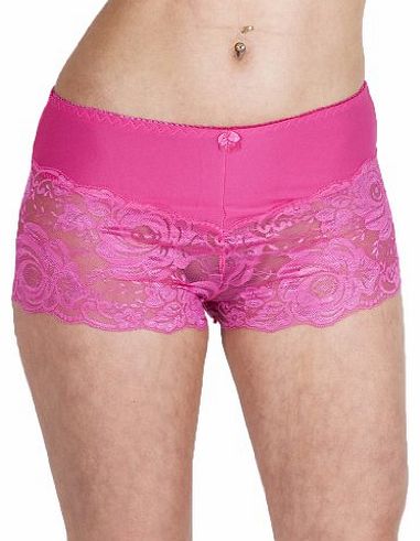 Ladies Rose French Lace Boxer Shorts Size 10 12 14 16 M/L XL/XXL