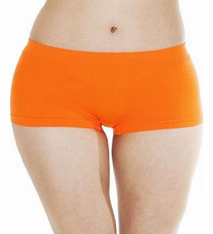 Plain Ladies Shorts - Neon Orange - S/M
