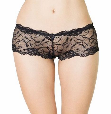 Love My Fashions Womens Ladies French Lace Boxer Shorts Knickers Panties Briefs - Size S M L XL XXL XXXL 8 10 12 14 16 18