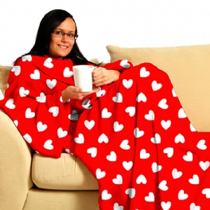 LOVE Rug Sleeved Blanket
