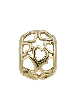 Lovelinks Gold All Hearts Charm 0880102
