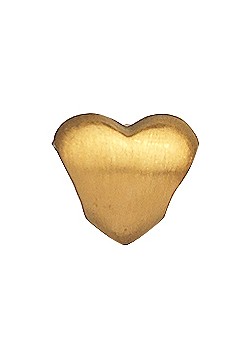 Gold Matt Heart Charm 380837