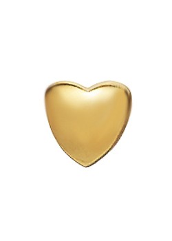 Gold Smooth Heart Charm 380488