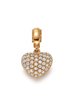 Lovelinks Lovelink Rose Gold Cubic Zirconia Heart Click