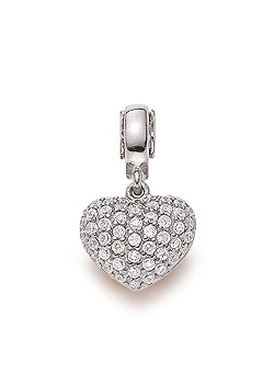 Lovelinks Lovelink Silver Cubic Zirconia Heart Click Link