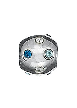 Lovelinks Silver and Cubic Zirconia Blue Rolling