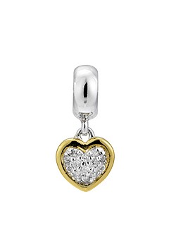 Lovelinks Silver and Gold Tangling Heart Pendant