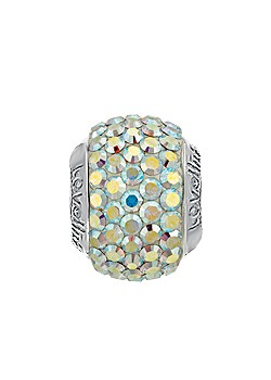 Lovelinks Silver Aurora Crystal Ball Charm