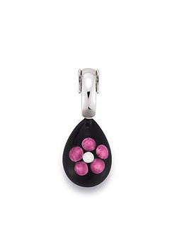 Lovelinks Silver Black Murano Glass Click Link