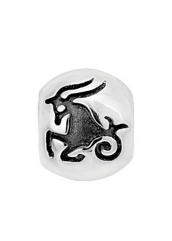 Lovelinks Silver Capricorn Zodiac Barrel Charm