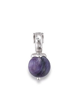 Lovelinks Silver Click Link With Amethyst Bead