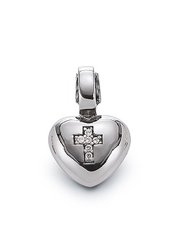 Lovelinks Silver Cross Heart Click Link 2182060-75