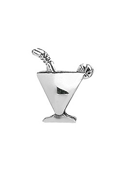 Lovelinks Silver Happy Hour Cocktail Cup Charm