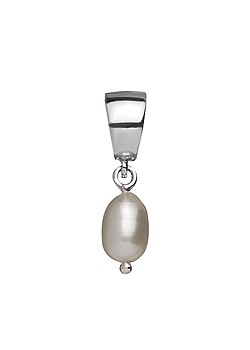 Lovelinks Silver Large Spiral Pearl Drop Charm