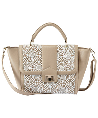 Lovely Lace Winged Tote Bag