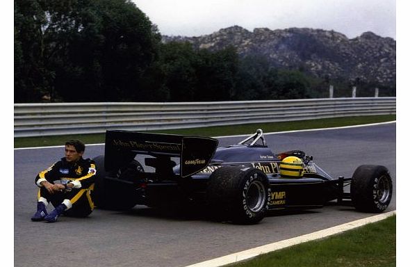 Lovingmystuff Ayrton Senna Lotus F1 Formulula One- re-pro Poster Approximate size 11.7`` x 16.5``- 297mm x 420mm