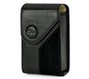 Napoli 10 Ultra-Compact Black Leather Case 5.8 x