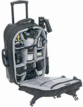 Lowepro Road Runner AW - Multi Format Rolling Photo Backpack - Black