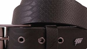Adder Belt - Black Snakeskin